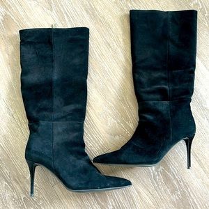 Kurt Geiger black suede boots US women size 40